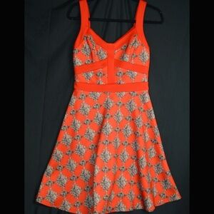 Cute XOXO Ethnic Printed Fit-and-Flare Sweetheart
